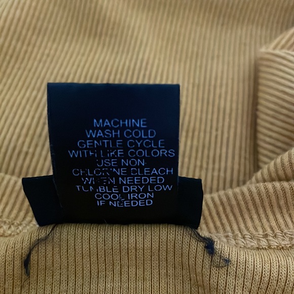 Rue 21 * Gold-Orange Color * Short Sleeve Ribbed Top * XS - Picture 7 of 10